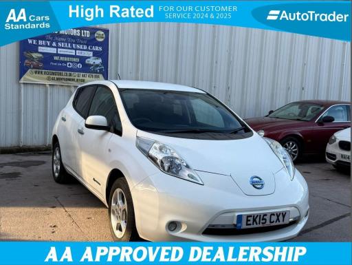 2015 NISSAN LEAF 24KWH ACENTA AUTO 5DR PRICE 2,320 YEAR 2015 15 REG MILEAGE 103,740... photo